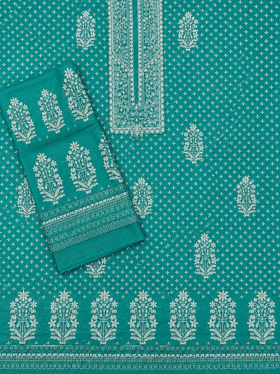 Embroidered Jam Cotton Suit Set